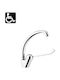 Interflex Brass Kitchen Faucet Counter Chrome