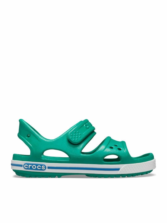 Crocband II Children's Anatomical Beach Shoes Green