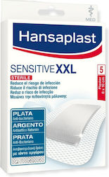 Hansaplast Sensitive Silver XXL Αυτοκόλλητες Γάζες
