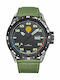 Patrouille De France Athos 2 Ceas Barbat 47mm Baterie cu Cureaua Textila Verde