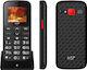 NSP 2000DS Dual SIM Mobil cu Butone Mari (Meniu grecesc) Negru