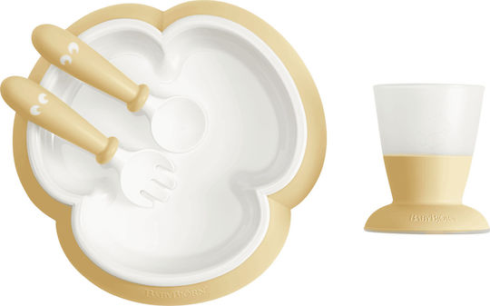 BabyBjorn Σετ Φαγητού Baby Feeding Set από Πλαστικό Κίτρινο 4τμχ