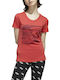 Adidas Boxed Camo Graphic Women's Athletic T-shirt Glory Red