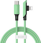 Baseus Colourful Angle (90°) / Regular USB-C to Lightning Cable 18W Πράσινο 1.2m (CATLDC-A06)