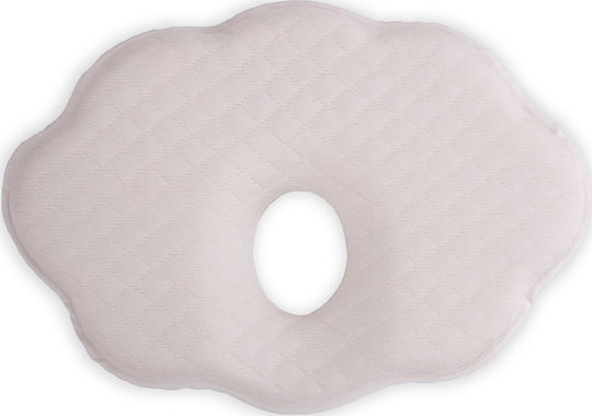 Kikka Boo Βρεφικό Μαξιλάρι Πλαγιοκεφαλίας Memory Foam Ergonomic Pillow Clouds Λευκό 19x29εκ.