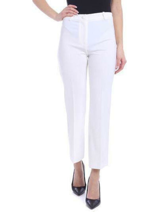 Pantaloni femei PINKO ECRU 1G14TQ5872