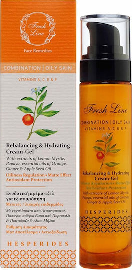 Fresh Line Hesperides Лек Хидратиращ и Регулиращ Гел за Лице за Ден с Церамиди 50ml