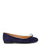 Gabor Suede Damen Ballerinas Marineblau