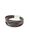 Men's Brown Leather Bracelet