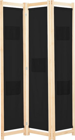 vidaXL Dekorativer Paravent Hölzernes mit 3 Blättern 120x170cm