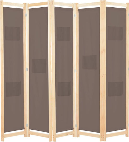 vidaXL Dekorativer Raumteiler Hölzernes mit 4 Paneelen 200x170cm