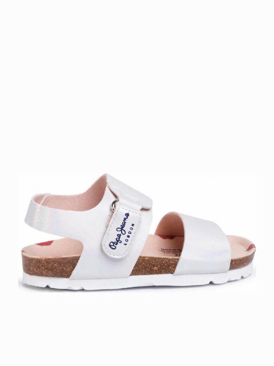 Pepe Jeans Παιδικά Πέδιλα Bio Iris Ασημί