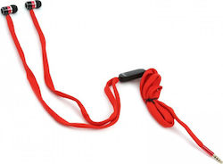 Omega Freestyle Shoelace FH2112 În ureche Handsfree cu Mufă 3.5mm Roșu