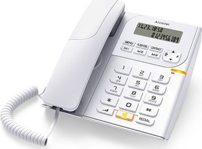 Alcatel T58 Електрически телефон Офис Бял