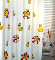 Kleine Wolke Duckie Shower Curtain 180x200cm Yellow 5103148305
