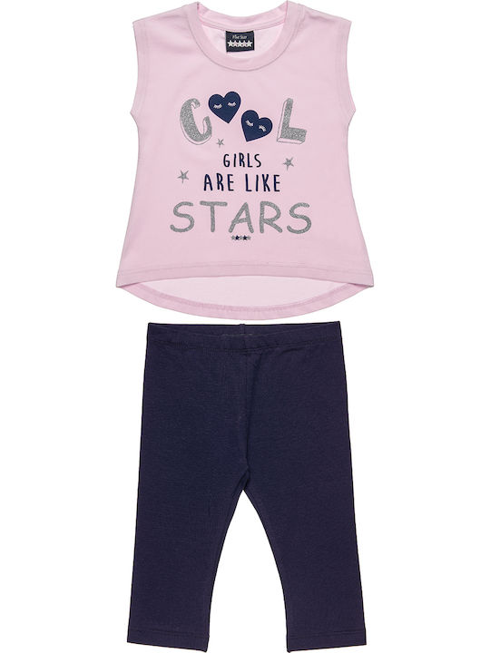 Alouette Kids Set with Leggings Summer 2pcs Pink