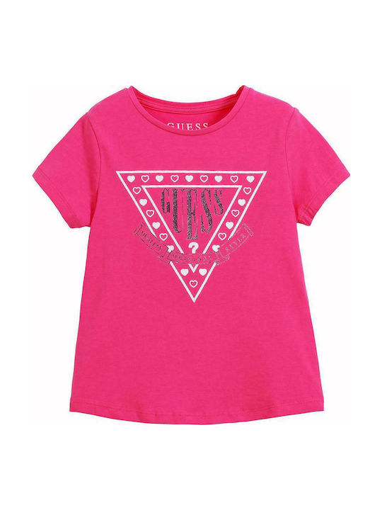 Guess Kids' T-shirt Fuchsia