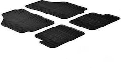 Gledring Set Front and Back 4pcs for Lancia Ypsilon 2003-2011 Black