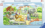 Παιδικό Puzzle Ζωολογικός Κήπος 15pcs για 3+ Ετών Ravensburger