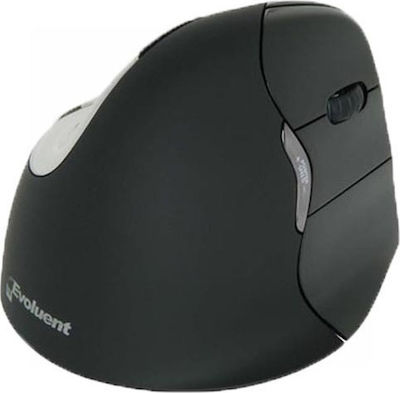 Evoluent VerticalMouse 4 Right Mac Bluetooth Wireless Mouse Black