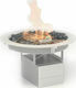 Planika Galio Fire Pit Insert Automatic Огнище На открито Бял 45x45x25см