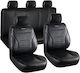 Bormann Car Cover Set 11pcs Leatherette BWC3500 Black