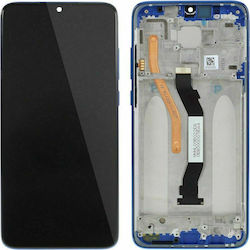 Xiaomi Mobile Phone Screen Replacement with Frame andTouch Mechanism for Redmi Note 8 Pro (Blue)