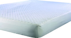 Flamingo King Size Quilted Mattress Cover Fitted Καπιτονέ White 180x200+25cm