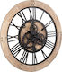 Bizzotto Wall Clock Wooden Ø80cm