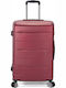 Benzi Cabin Travel Suitcase Hard Burgundy with 4 Wheels Height 55cm