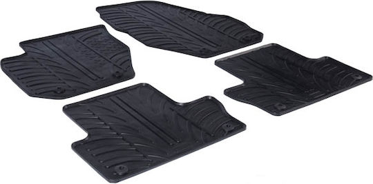 Gledring Σετ Μπροστινά και Πίσω Πατάκια 4τμχ για Volvo XC 60 2008-2017 Μαύρα