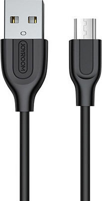 Joyroom S-L352 LED USB 2.0 до микро USB кабел Черен 1м 1бр