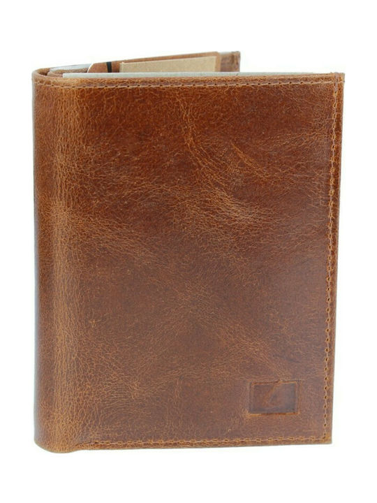 Lavor Men's Leather Card Wallet Cognac