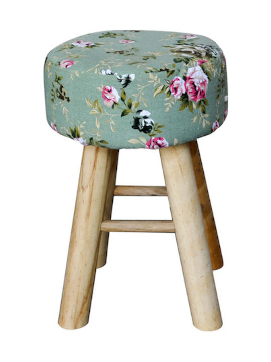 Stool For Living Room Upholstered with Fabric Paris-B 28x28x45cm