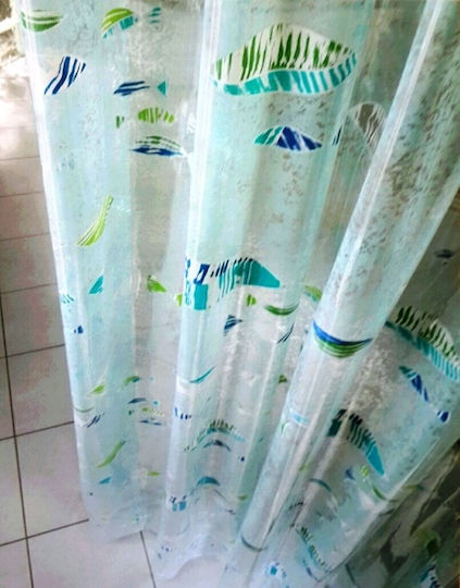 Meusch Fishes Perdea de Baie 180x200cm Albastră