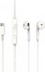Treqa EP-734 Earbuds Handsfree με Βύσμα USB-C Λευκό