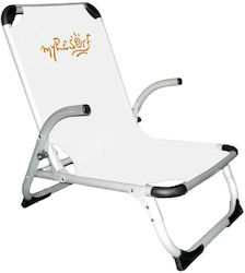Campus Small Chair Beach Aluminium with High Back White