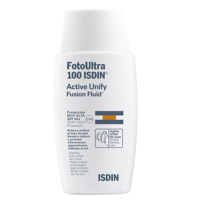 Isdin Foto Ultra Active Unify Fusion Fluid Αντηλιακή Κρέμα Προσώπου SPF50 50ml