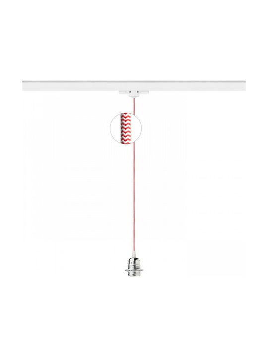 Rendl Light Studio Elisa Pendant Light Suspension Rail for Socket E27 Red