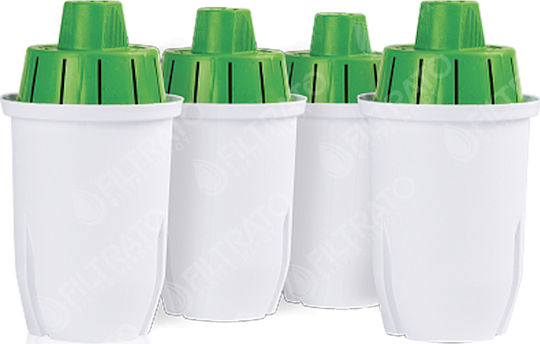 Ecosoft Water Filter Replacement for Pitcher made of Activated Carbon 4pcs