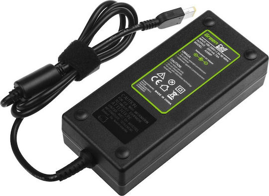 Green Cell Laptop Charger 135W 20V 6.75A for Lenovo with Detachable Power Cord