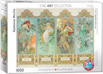 The Four Seasons by Alfonse Mucha Puzzle 2D 1000 Bucăți