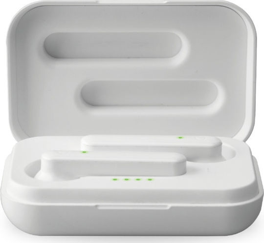 SBS Twin Buds Bluetooth Handsfree Earphones with Charging Case White