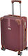 Ankor Large Travel Suitcase Hard Burgundy with 4 Wheels Height 70cm.