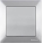 Mutlusan Candela Recessed Electrical Lighting Wall Switch with Frame Basic White