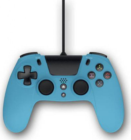 Gioteck VX4 Verkabelt Gamepad für PC / PS4 Blau