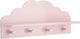 Atmosphera Σύννεφο Cuiere pentru Copii Multi Hook cu raft Lemn Pink 48x12x22εκ. 1buc