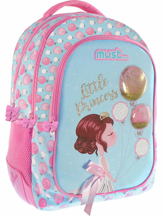 Must Balloons School Bag Backpack Elementary, Elementary in Pink color 25lt