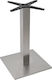 HomeMarkt Table Stand made of Stainless Steel in Silver Color 45x45x72cm