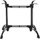 Woodwell Table Stand made of Cast Iron in Black Color 80x52x71cm